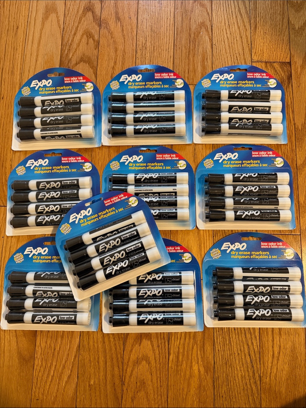 10pks Expo Black Markers